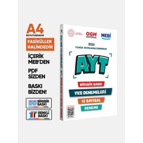 2026 YKS-AYT MEBİ OGM SAYISAL Güncel Seri Online Deneme 12li SET BASKI ÜCRETİ