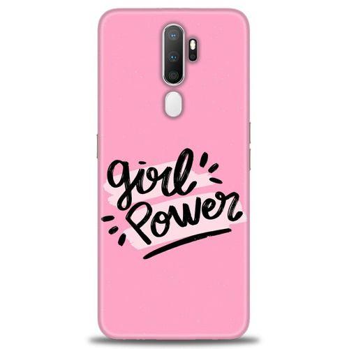 Oppo A5 2020 Kılıf HD Baskılı Kılıf - Girll Power + Tam Ekran Koruyucu