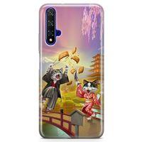 Honor View 20 Kılıf Geyşa Kediler Arka Kapak Koruma Desenli Full Koruyucu