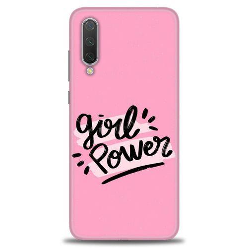 Xiaomi Mi 9 SE Kılıf HD Baskılı Kılıf - Girll Power + Tam Ekran Koruyucu
