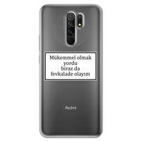 Xiaomi Redmi 9 Kılıf HD Yazı Baskılı Silikon Arka Kapak - Yazı 12