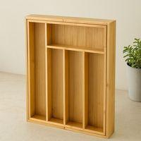 Bambu Çekmece Kaşıklık 7 Bölmeli Çok Amaçlı Organizer