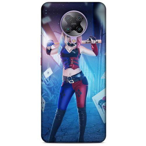 Xiaomi Redmi K30 Pro Uyumlu Kılıf Harley Quinn (31) TPU Kılıf Lavanta mavisi