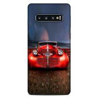 Lopard Samsung Galaxy S10 Uyumlu Kılıf PickUpX (43) Thin Fit Kılıf Kırmızı Ateşli