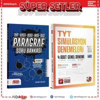 3D TYT 4 lü Deneme ve AKM Paragraf Soru Bankası Seti 2 Kitap