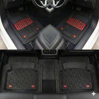 Safir Seat Uyumlu Toledo Havuzlu Universal Paspas Krom Kırmızı Parça