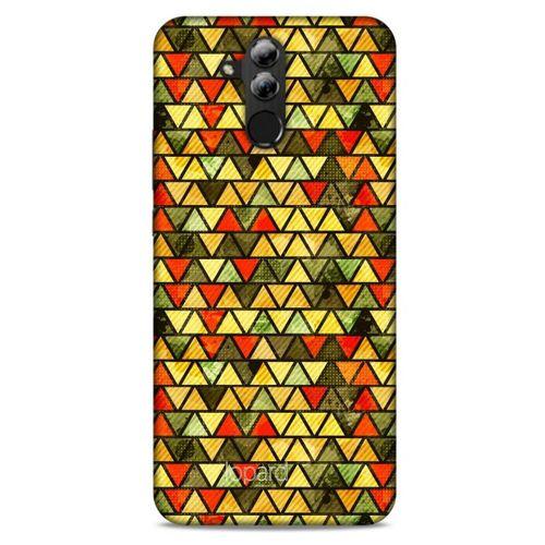 Huawei Mate 20 Lite Kılıf Pastel Renkler (46) Core Armor Kılıf Yeşil Sarı