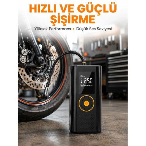 Taşınabilir Dijital Lastik Şişirme Cihazı Güvenli Ve Pratik Kullanım Yeni Nesil