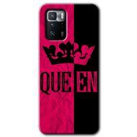 Poco x3 GT Kılıf HD Desen Baskılı Arka Kapak + Temperli Cam - Queen