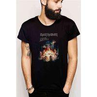 MAIDEN EDDIE BOOT CAMP Baskılı Siyah Erkek Tshirt
