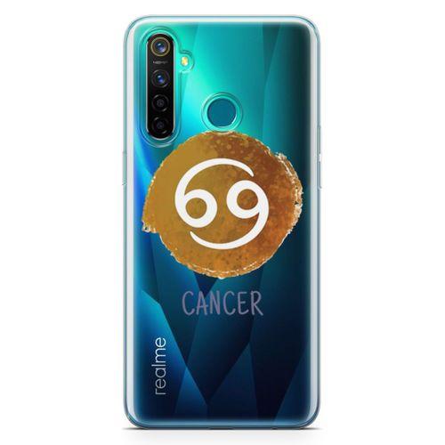 Oppo Realme 5 Pro Kılıf Burçlar Yengeç Arka Kapak Koruma Desenli Full Koruyucu