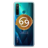 Oppo Realme 5 Pro Kılıf Burçlar Yengeç Arka Kapak Koruma Desenli Full Koruyucu