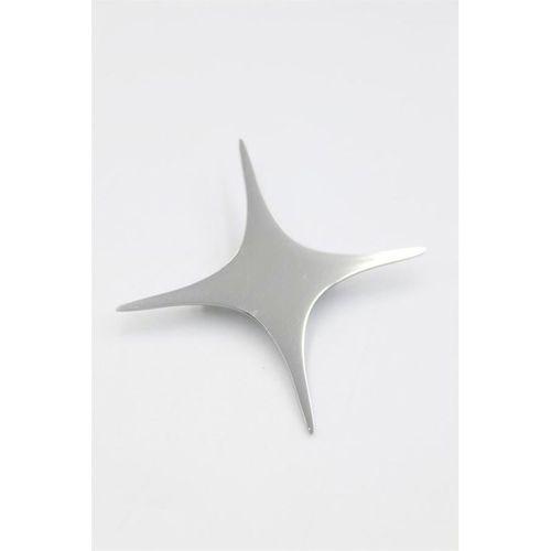 Çelik Yıldız Broş - Gümüş