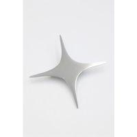 Çelik Yıldız Broş - Gümüş