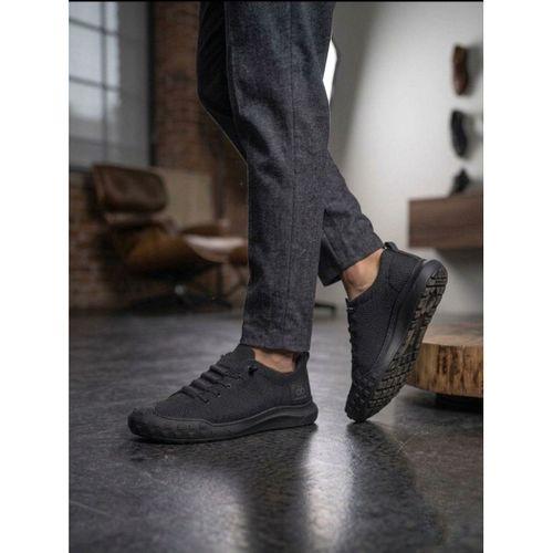 BA0248 BOA Siyah Esnek Bağcıklı Ultra Hafif Nefes Alan Sneaker Ayakkabı