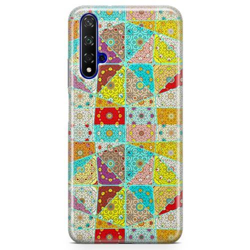 Honor View 20 Kılıf Teferruat Arka Kapak Koruma Desenli Full Koruyucu