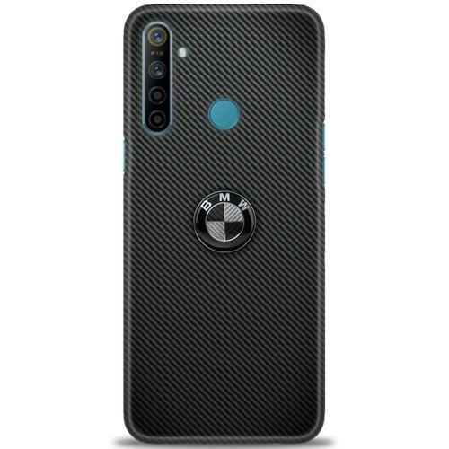 Realme 5i Kılıf HD Baskılı Kılıf - Bmw Siyah + Tam Ekran Koruyucu