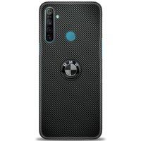 Realme 5i Kılıf HD Baskılı Kılıf - Bmw Siyah + Tam Ekran Koruyucu