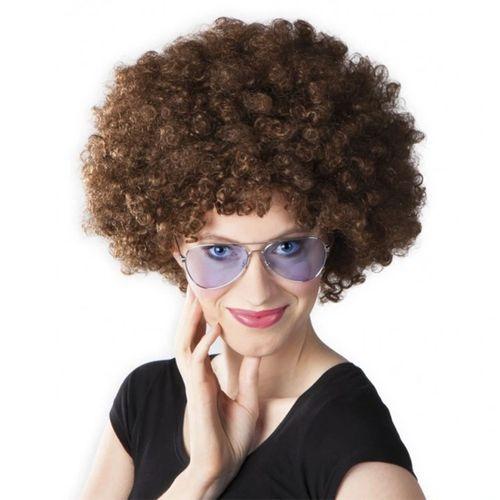 Eğitici Oyuncak Kahve Renk Kıvırcık Afro Bonus Peruk
