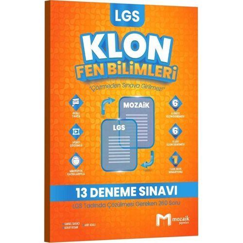 8. Sınıf LGS Fen Bilimleri Klon 13 Deneme Mozaik Yayınları