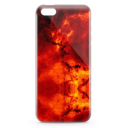 Apple iPhone 5s Kılıf Red Night Arka Kapak Koruma Desenli Full Koruyucu