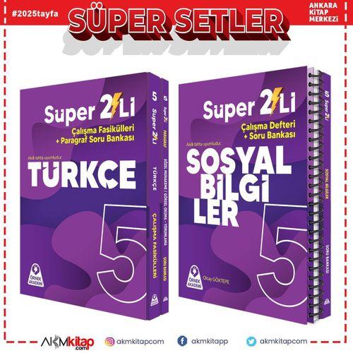 Örnek Akademi 5.Sınıf Süper İkili Türkçe ve Sosyal Bilgiler Seti 2 Kitap