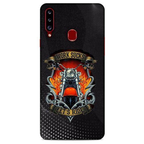 Samsung Galaxy A20s Uyumlu Kılıf Motorsiklet (8) Baskılı Kılıf Harley Davidson
