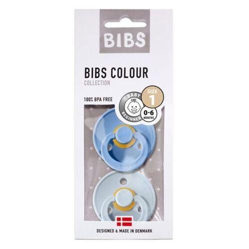 Bibs Bibs Colour Kauçuk Emzik 2li 0-6 Ay Sky Blue / Baby Blue