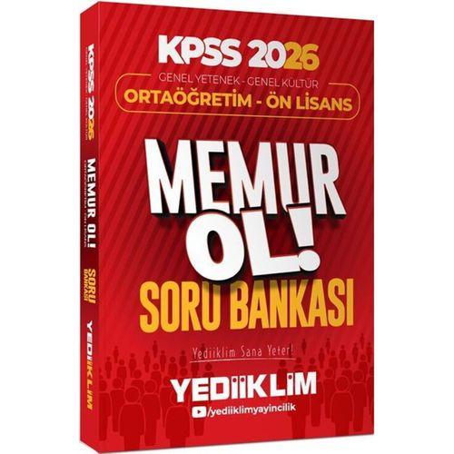 2026 KPSS Genel Yetenek Genel Kültür Ortaöğretim Ön Lisans Memur Ol Soru Bankası Yediiklim Yayınları