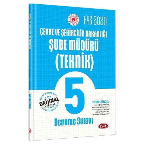 2020 GYS Çevre ve Şehircilik Bakanlığı Teknik Şube Müdürü 5 Deneme Sınavı Data Yayınları
