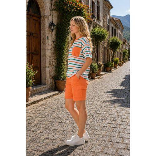 ALEXANDERGARDI Cep Detaylı Çizgili T-shirt