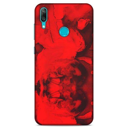 Mermer Kırmızı Huawei Y7 Prime 2019 Kılıf