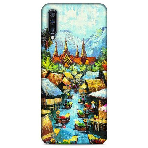 Cityx (19) Samsung Galaxy A70 Kılıf Silikon Kapak Desenli