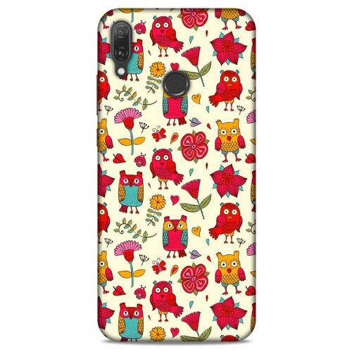Baykuşlar (29) Desenli Silikon Kapak Telefon Kabı Huawei Y9 2019 Kılıf