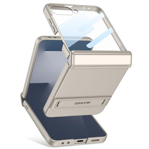 Galaxy Z Flip 7 Kılıf Zore Kıpta Standlı Kapak