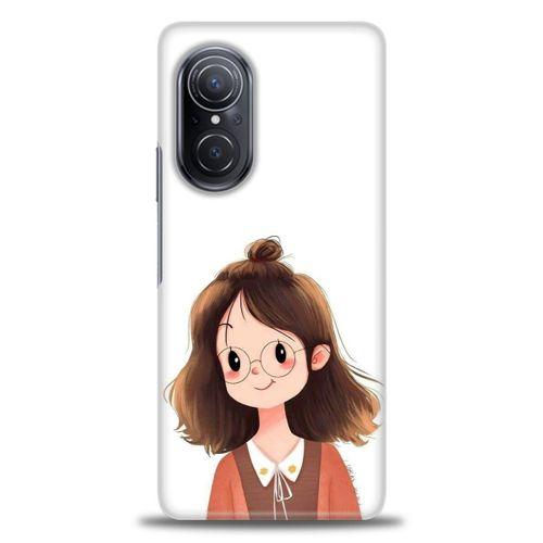 Huawei Nova 9 SE Kılıf HD Baskılı Kılıf - Tatlı Kız + Tam Ekran Koruyucu