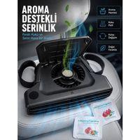 Usb Araç Boyun Soğutucu Fan 5 Kademeli Sessiz Çalışan Turbo Fan