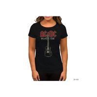 AC DC Black Ice Guitar Siyah Kadın Tişört