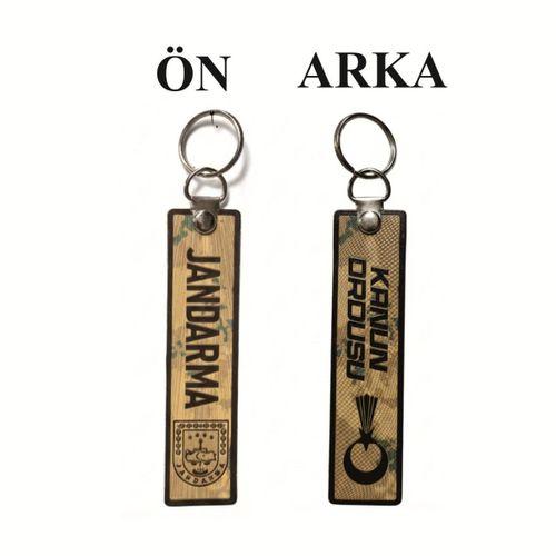 TPU Çift Taraflı Anahtarlık -JANDARMA Kamuflaj - Kanun Ordusu