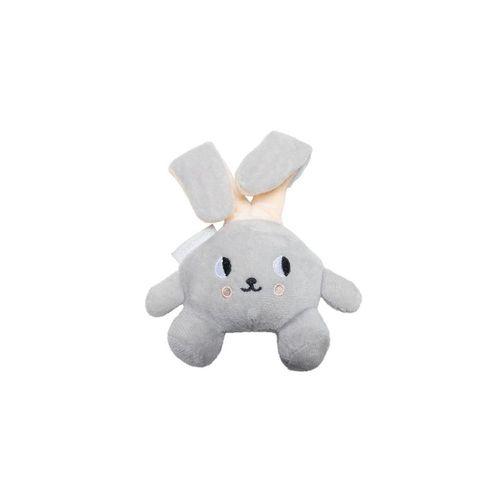 Beeztees Yavru Köpek Oyuncağı, Tavşan, Peluş, Gri, 15x9x4cm
