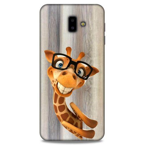 Lopard Samsung Galaxy J6 Plus Uyumlu Kılıf GameX (43) Thin Fit Kılıf Gözlüklü Zürafa