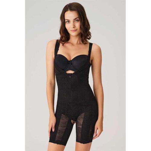 Toparlayıcı Vücut İnceltici Dikişli Fermuarlı Uzun Paca Altı Açık Sıkı Badi Korse