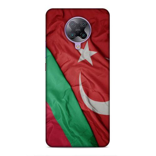 Xiaomi Redmi K30 Pro Uyumlu Kılıf Azarbaijan (10) Full Koruma Kılıfı Türk & Azerbaycan Bayrak