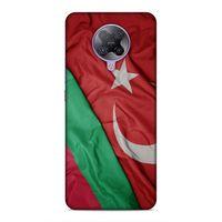 Xiaomi Redmi K30 Pro Uyumlu Kılıf Azarbaijan (10) Full Koruma Kılıfı Türk & Azerbaycan Bayrak