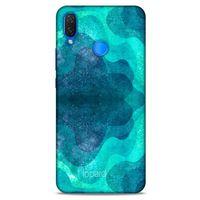 Huawei Psmart 2019 Kılıf Pastel Renkler (6) Silikon Kılıf Mavi Yeşil