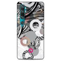 Lopard Xiaomi Mi Cc9 Pro Uyumlu Kılıf Soyut Sanat (42) Desenli Rugged Armor Kılıf