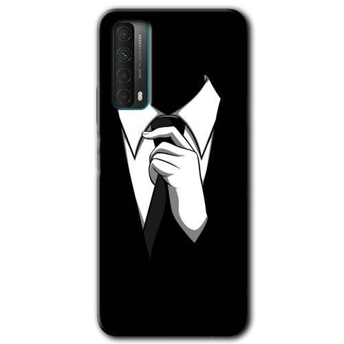 Potkal Hediye Fabrikası Huawei P Smart 2021 HD Baskılı Kılıf + 9D Tam Ekran Koruyucu - Smokin