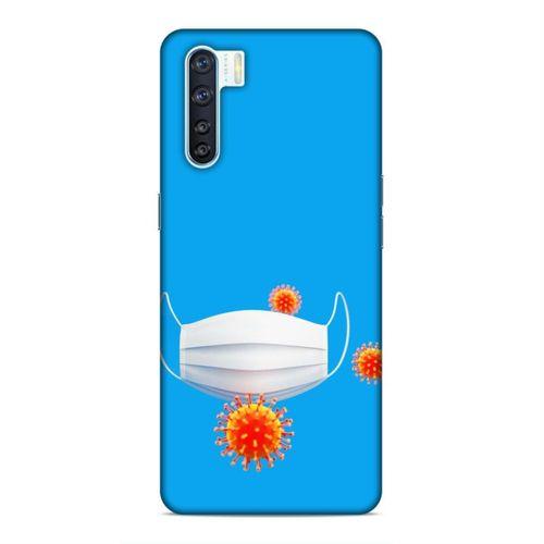 Oppo A91 Kılıf Maske Ve Virusler Arka Kapak Silikon Koruma Full Koruyucu
