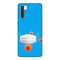 Oppo A91 Kılıf Maske Ve Virusler Arka Kapak Silikon Koruma Full Koruyucu