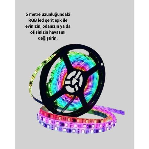 Pratik Kurulumlu 5 Metre Kumandalı Şerit Led